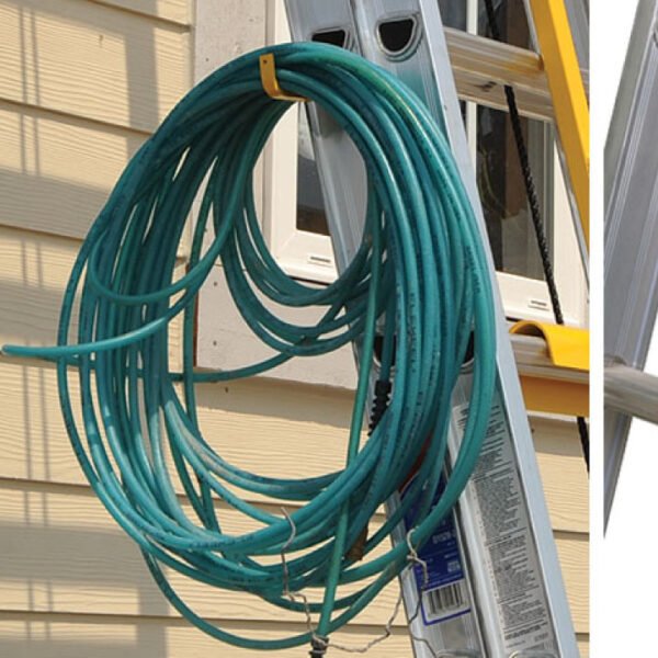 Hose on a Ladder Rung Hook